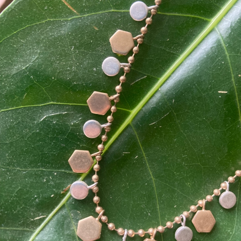 Silver/ Gold Tone Necklace - Picture 5 of 8